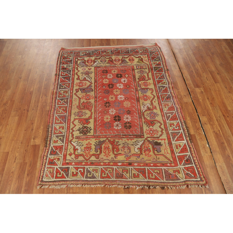 Tapis turc Oushak pré-1900 à teinture végétale antique 4