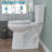 21 in. Tall Two-Piece Toilet 1.28 GPF Single Flush With Soft Close Seat for Seniors & Tall Users