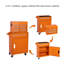 Armoire de rangement à outils 5 tiroirs à roulettes avec boîte à outils amovible Chariot à outils en métal, 154 outils -1131623553