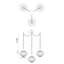 Luminaire suspendu 3 lumières Farrah-656654407