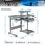 Bureau d'ordinateur Techni Mobile, gris-1285622218