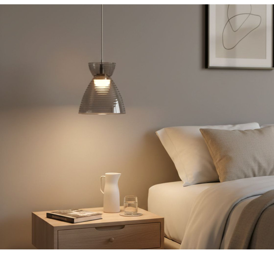 1 - Light Chrome LED Dome Pendant