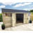 Bickleton 24ft. W x 16ft. D Solid Wood Garden Shed