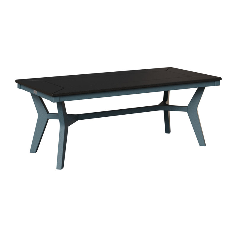Table basse berlinoise Berlin, Noir, Ardoise