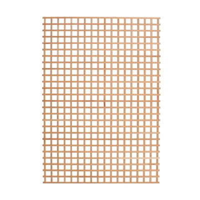 24 in x 35-3/4 in x 3/8 in Unfinished Square Solid North American Lattice Panel Insert