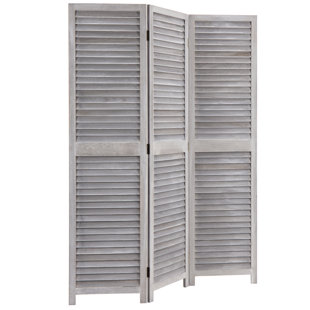 137.8Cm W x 177.8Cm H 3 - Panel Solid Wood Room Divider