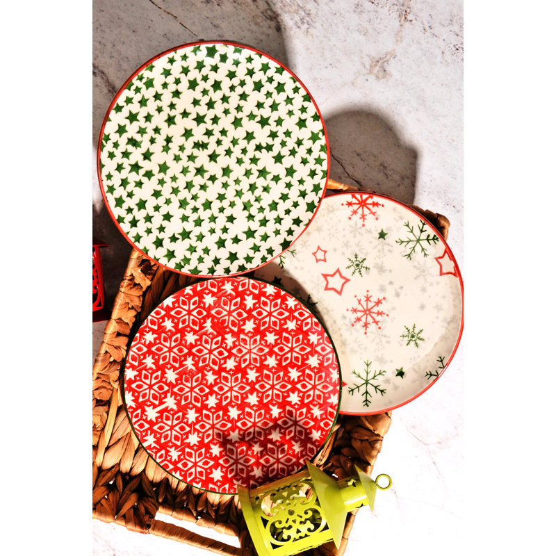 Ensemble d'assiettes plates 6 pièces Ebelina