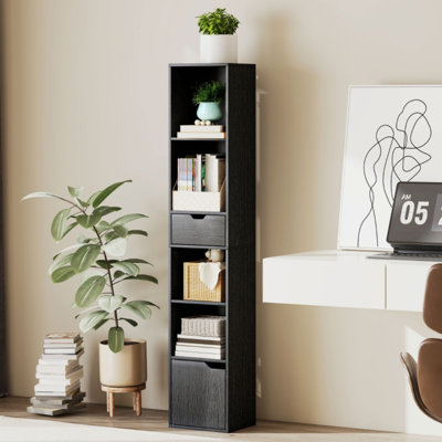 Bookcase, Bookshelf With Drawer And Door