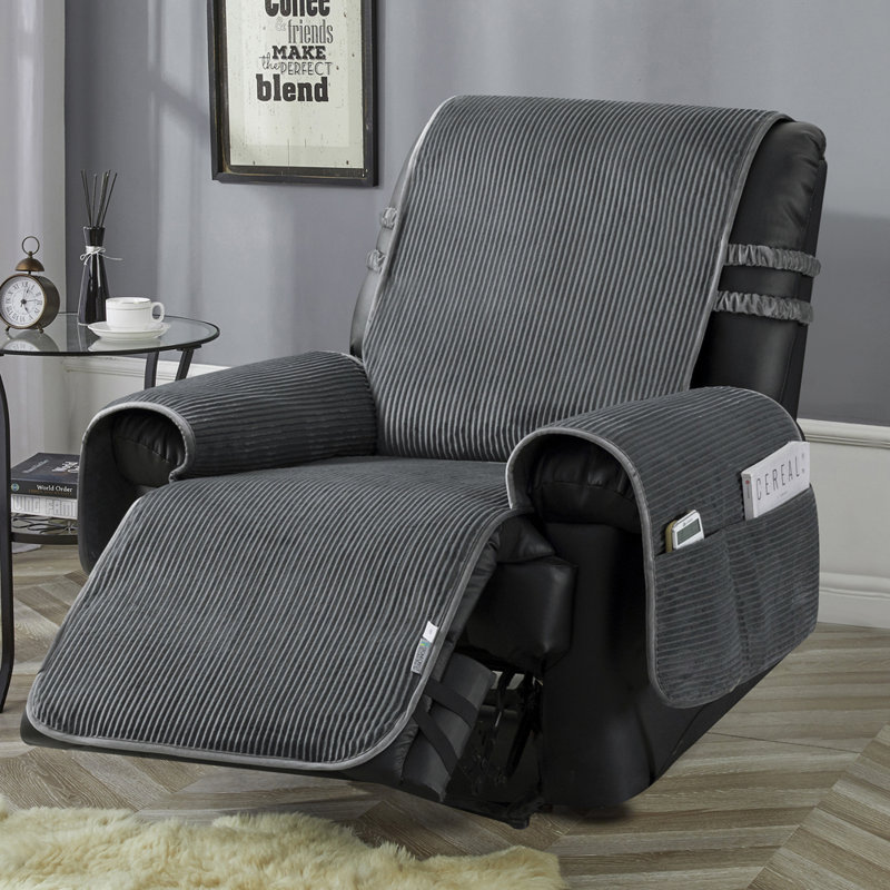 Housse pour fauteuil inclinable en velours côtelé Corduroy, Grey Corduroy
