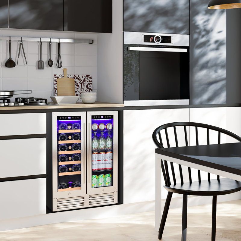 23.4'' 18 Bottle and 56 Can Dual Zone Freestanding/Built-In Wine & Beverage Refrigerator