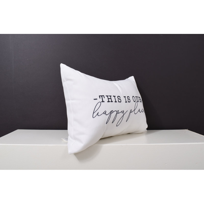 Outdoor Reversible Throw Pillow, White/Black