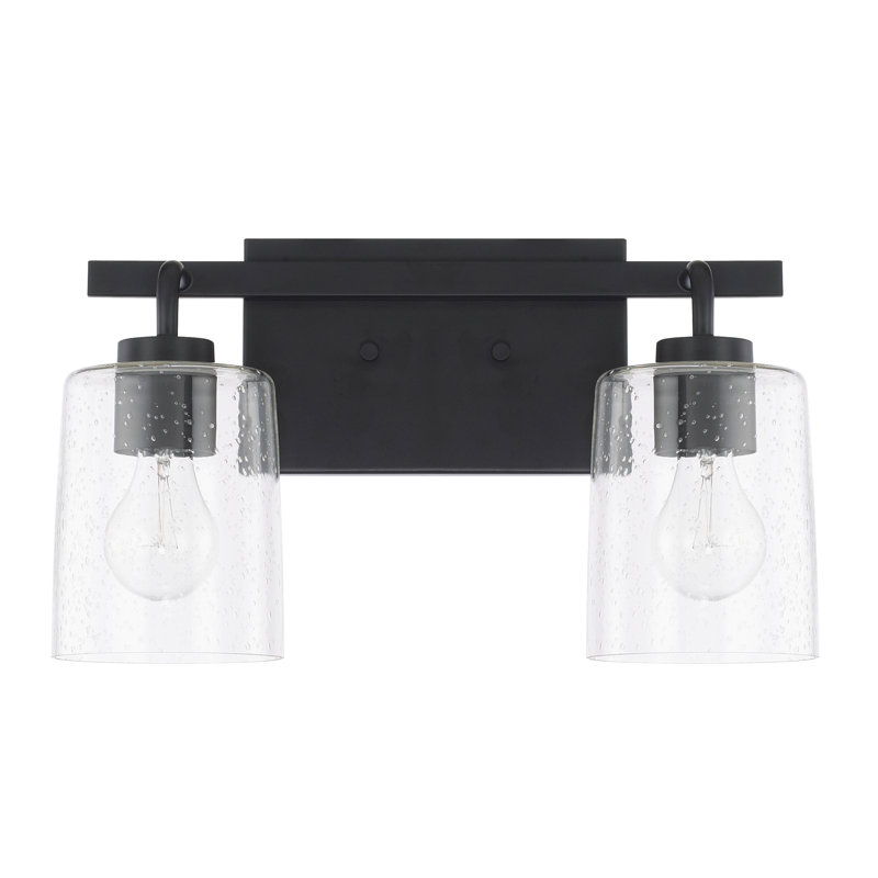 Greyson 2 - Light Dimmable Vanity Light, Matte Black