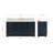 Freitas 67'' Solid Wood Single Bathroom Vanity in Midnight Blue with 1.5'' Carrara Marble Top, Center, Rectangle Sink-1486107621-1511559788