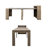 Quentin Extendable Wooden Dining Table with Storage-117044433