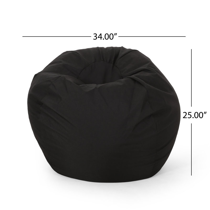 Standard Classic Polyester Bean Bag, Black