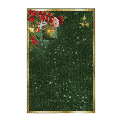 Tapis de la zone verte bonhomme de neige