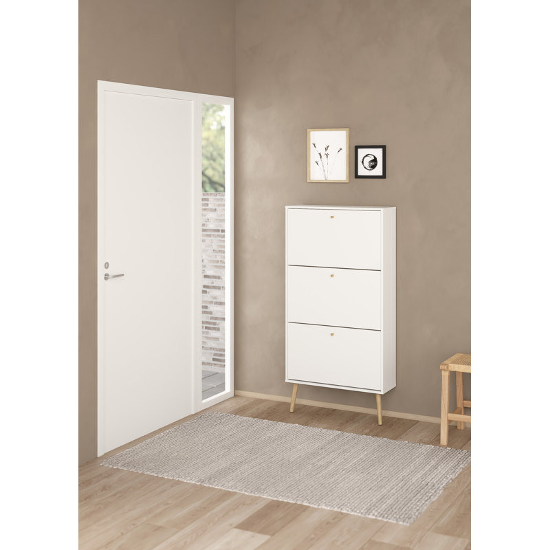 Armoire de rangement pour chaussures 18 paires Brierley, Gris