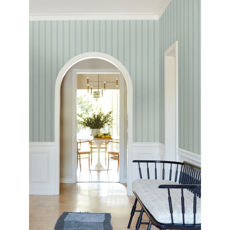Papier peint à rayures Tilford, Blue