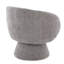 Chaise d'appoint pivotante en tissu élégant-125535723