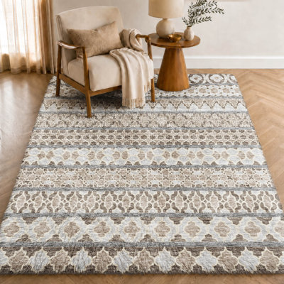Tapis bohème shggy de rêve lavable à la machine de qualité supérieure