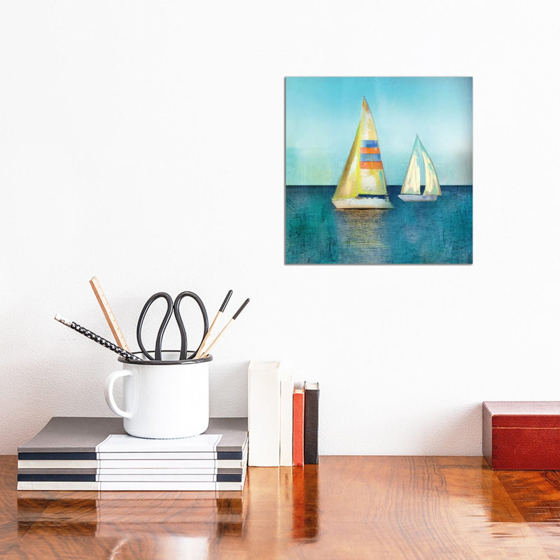 Colour Tint Breeze - Painting on Canvas, 30.48 cm H x 30.48 cm W, Wrapped Canvas