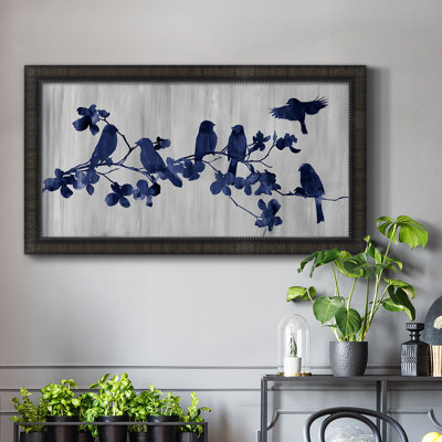 Toile encadrée de qualité supérieure Indigo Hangout - prête à être accrochée