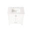 30" Bathroom Sink Vanity , White Solid Wood Frame & Marble. Contemporary Flair, Soft Closing System. Fully Assembled 24V03-30Wh Sophisticated Look, Closing.