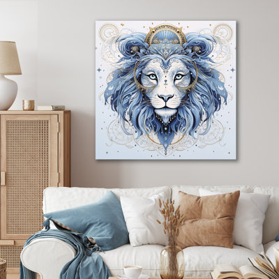 Signe du zodiaque Lion sur toile