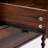 Brown Mid-Century Modern 2 Drawers + 1 Shelf Solid Wood Legs 24 Inches Nightstand