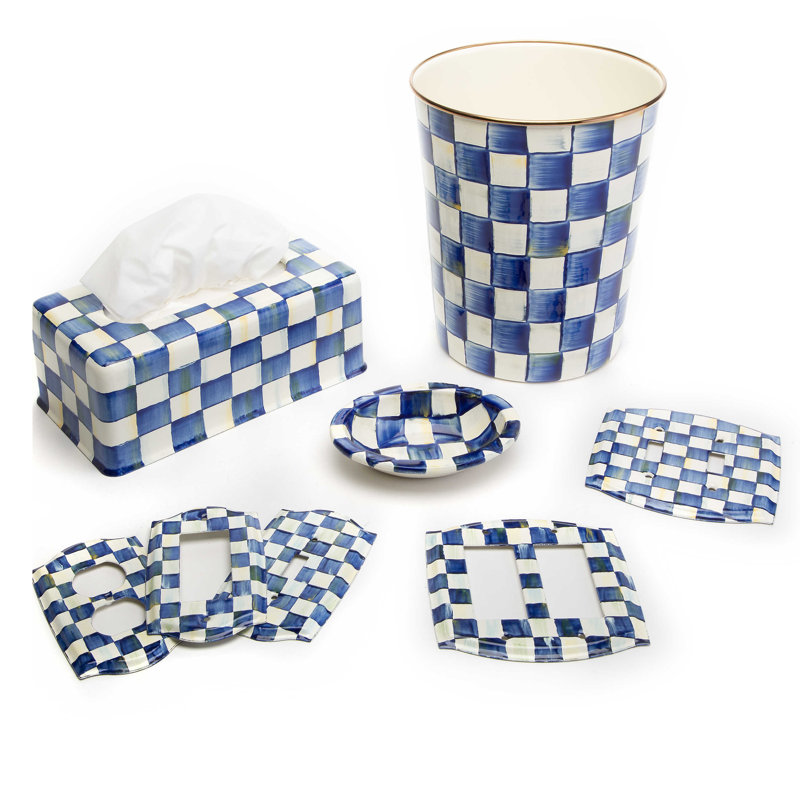Royal Check Waste Bin