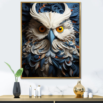 Owl Eyes In The Shadows sur impression sur toile