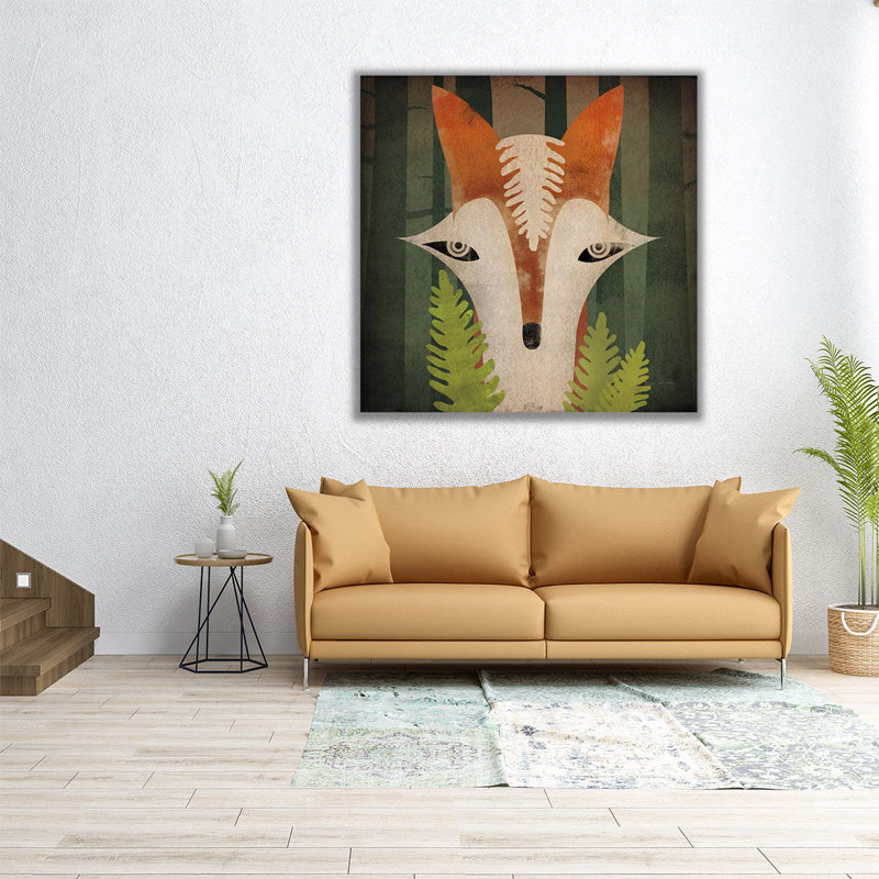 Fern Fern - reproduction d'art sur toile, H 12 po x l 12 po