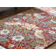 Wool Floral Area Rug in Red-846043521