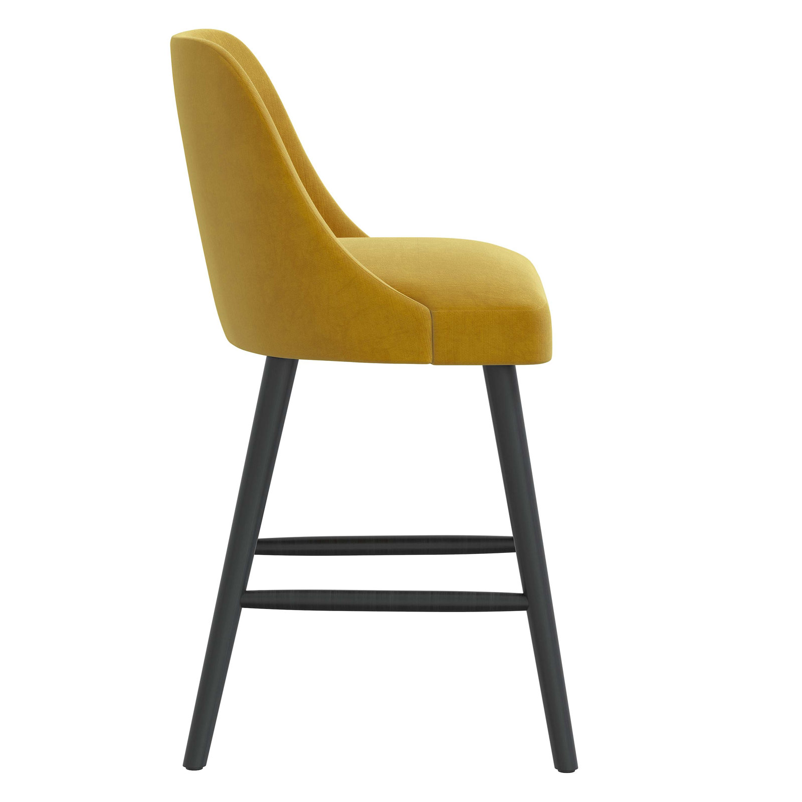 Gallie 31" Bar Stool, Counter Stool (25" Seat Height), Yellow