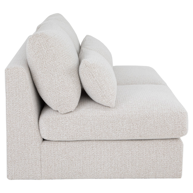 Banks Armless Loveseat, Pewter (9953 65)