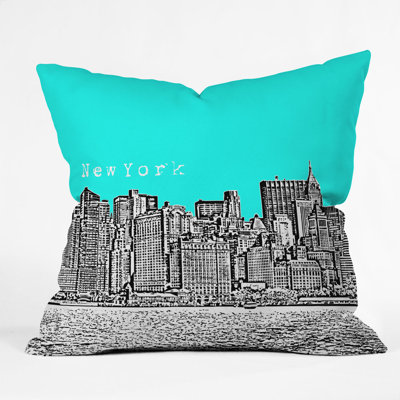 Bird Ave New York Throw Pillow