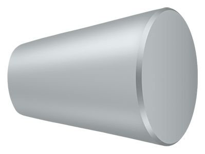 Conical Knob, Brushed Chrome, 1"