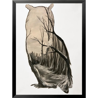 White Owl by Ed Capeau - Painting on Canvas
