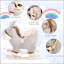 Chaise berçante pour enfants, âne à bascule en peluche avec son, siège à base de bois, ceinture de sécurité, jouet à bascule pour tout-petit de 18 à 36 mois