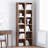 Trammell 6-Tier Open Tall Skinny Bookshelf, Floor Standing Bookcase Storage Shelves-103287707