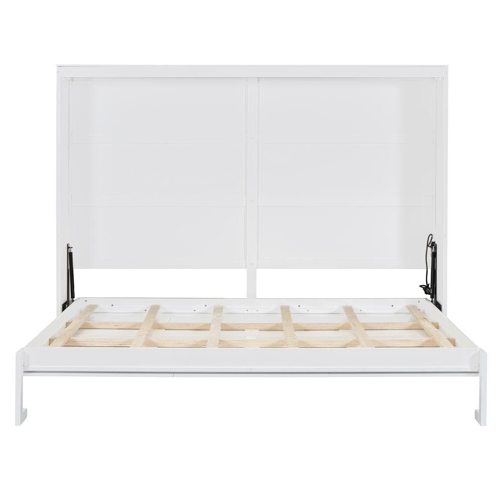Bayou Breeze Queen Size Murphy Bed (White) | Wayfair