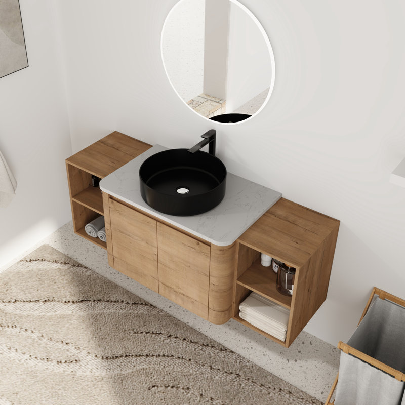 Meuble-lavabo simple 54 po avec lavabo en céramique