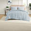 Ensembles de literie certifiés en polyester simple, jacquard bleu pour maison moderne