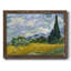 Champ de blé avec cyprès, reproduction sur toile-96291051-96291054