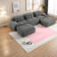 Canapés modulaires en velours côtelé de qualité supérieure, gris, salon ergonomique et confortable