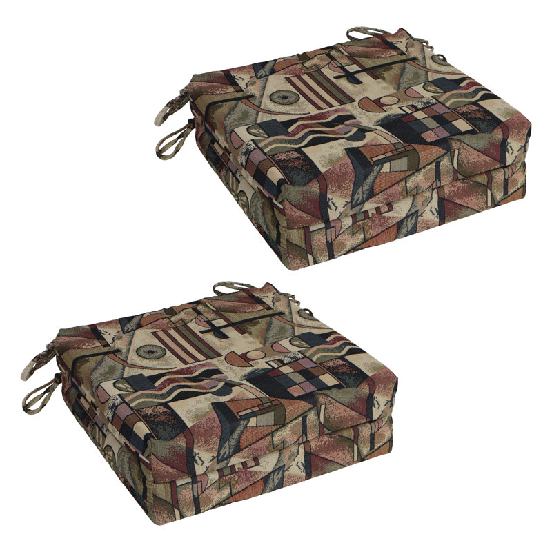 20-Inch By 19-Inch Tapestry Chair Cushions (Set Of 4)