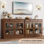 Buffet 35,4 "avec porte vitrée, buffet avec rangement, buffet avec tiroir-826045406