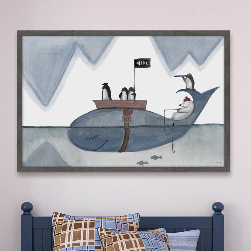 «Arctic Pirates», reproduction encadrée, H 12 po x l 18 po x P 1,5 po