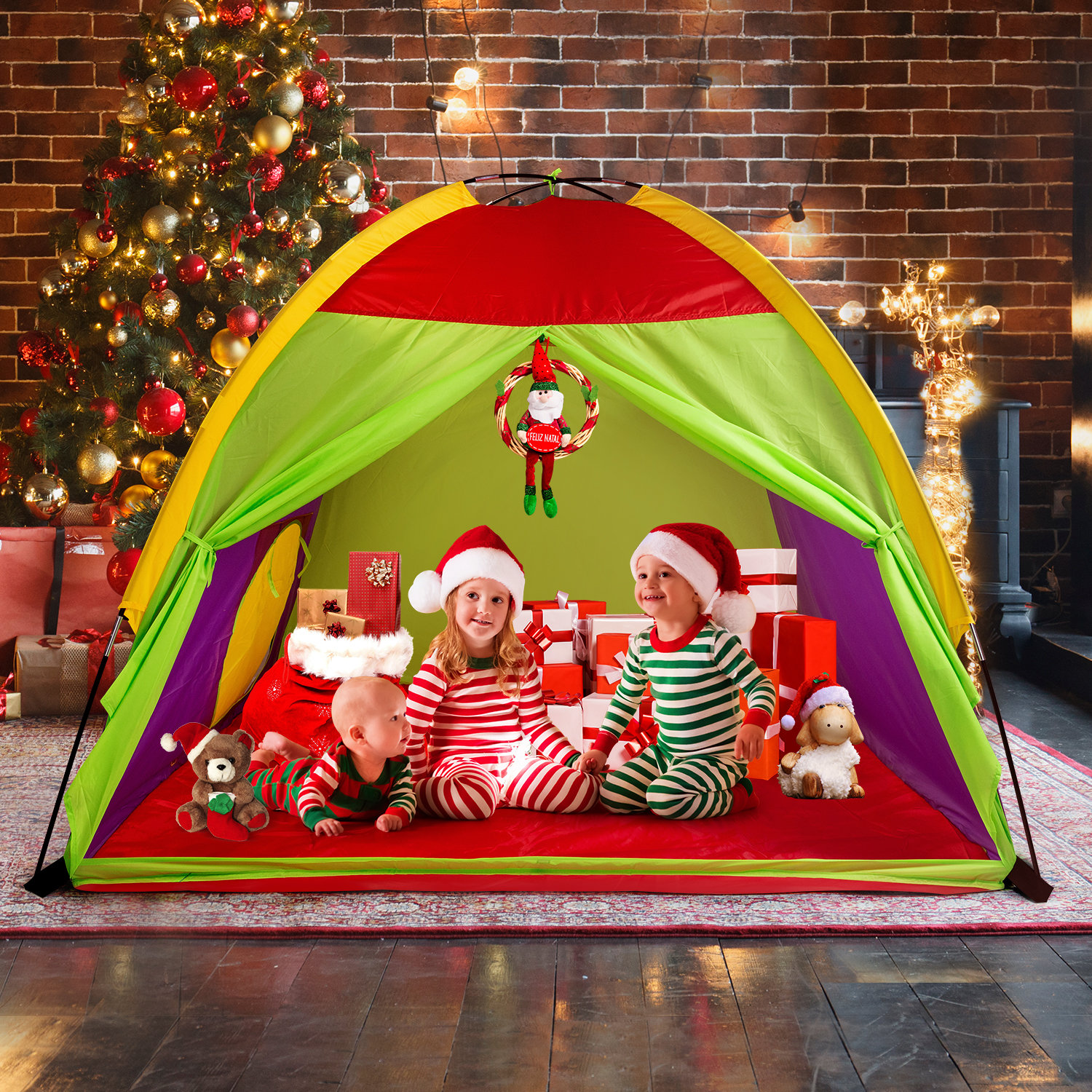 Alvantor 58'' W x 58'' D Indoor / Outdoor Polyester Play Tent