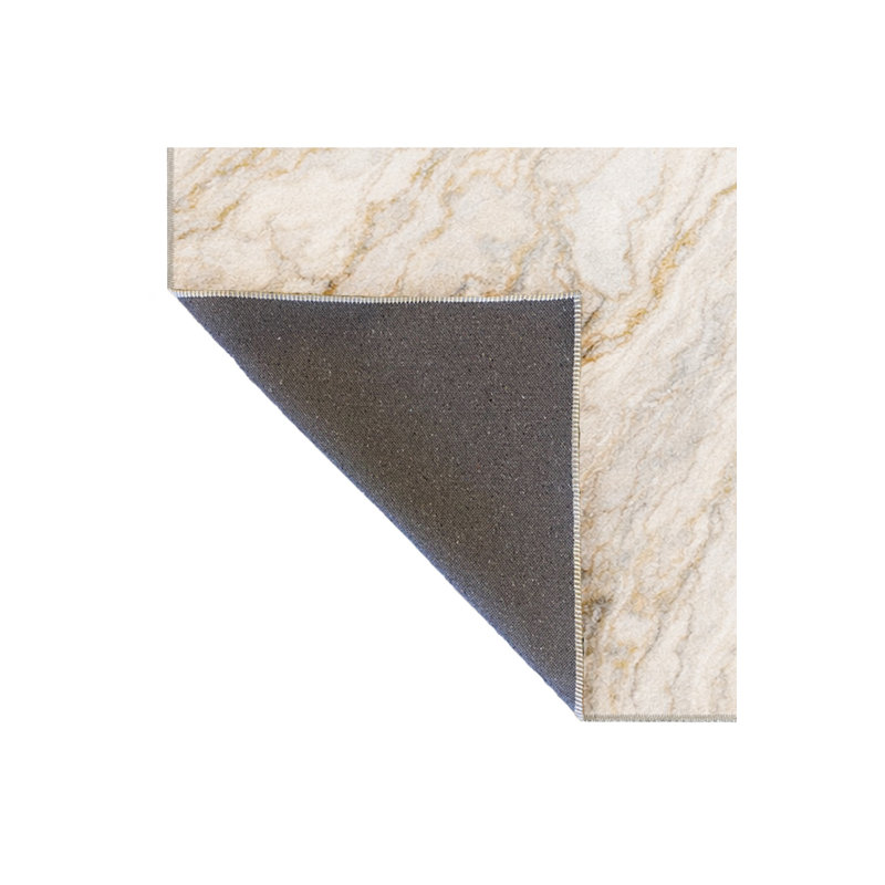 Tapis blanc tissé Mosso, 3'3" x 4'11"